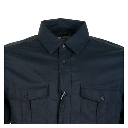 Ovik Travel Shirt LS M Dark Navy