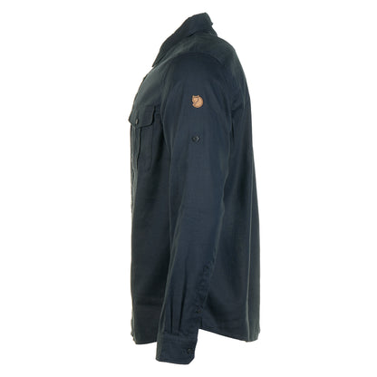 Ovik Travel Shirt LS M Dark Navy