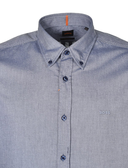 Rickert Long Sleeve Oxford Shirt Navy