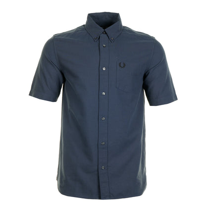 Short Sleeve Oxford Shirt Dark Airforce