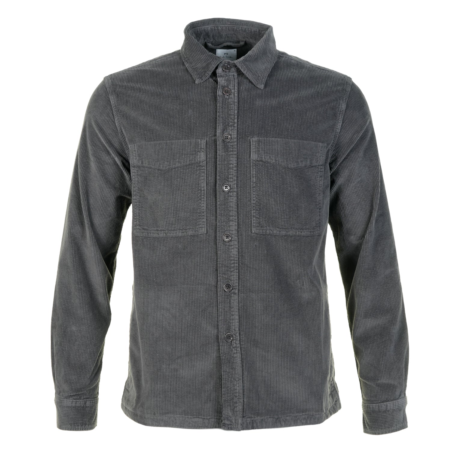 Casual Fit Corduroy Overshirt Jacket Slate