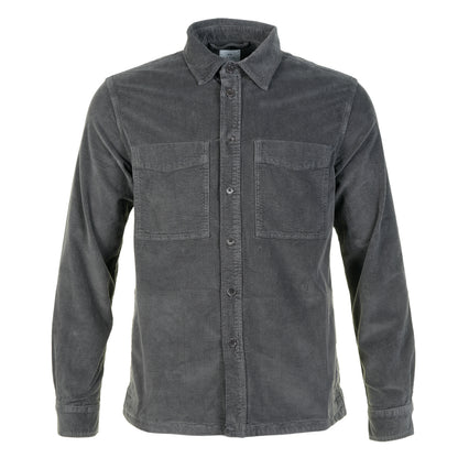 Casual Fit Corduroy Overshirt Jacket Slate