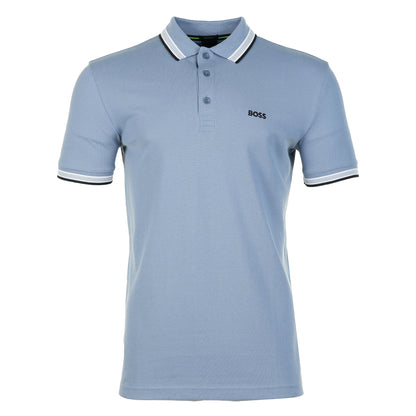 Paddy Short Sleeve Polo Shirt 490 Open Blue