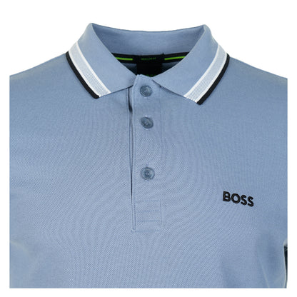 Paddy Short Sleeve Polo Shirt 490 Open Blue