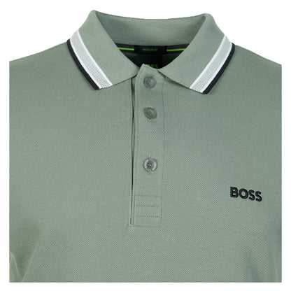 Paddy Short Sleeve Polo Shirt 359 Open Green