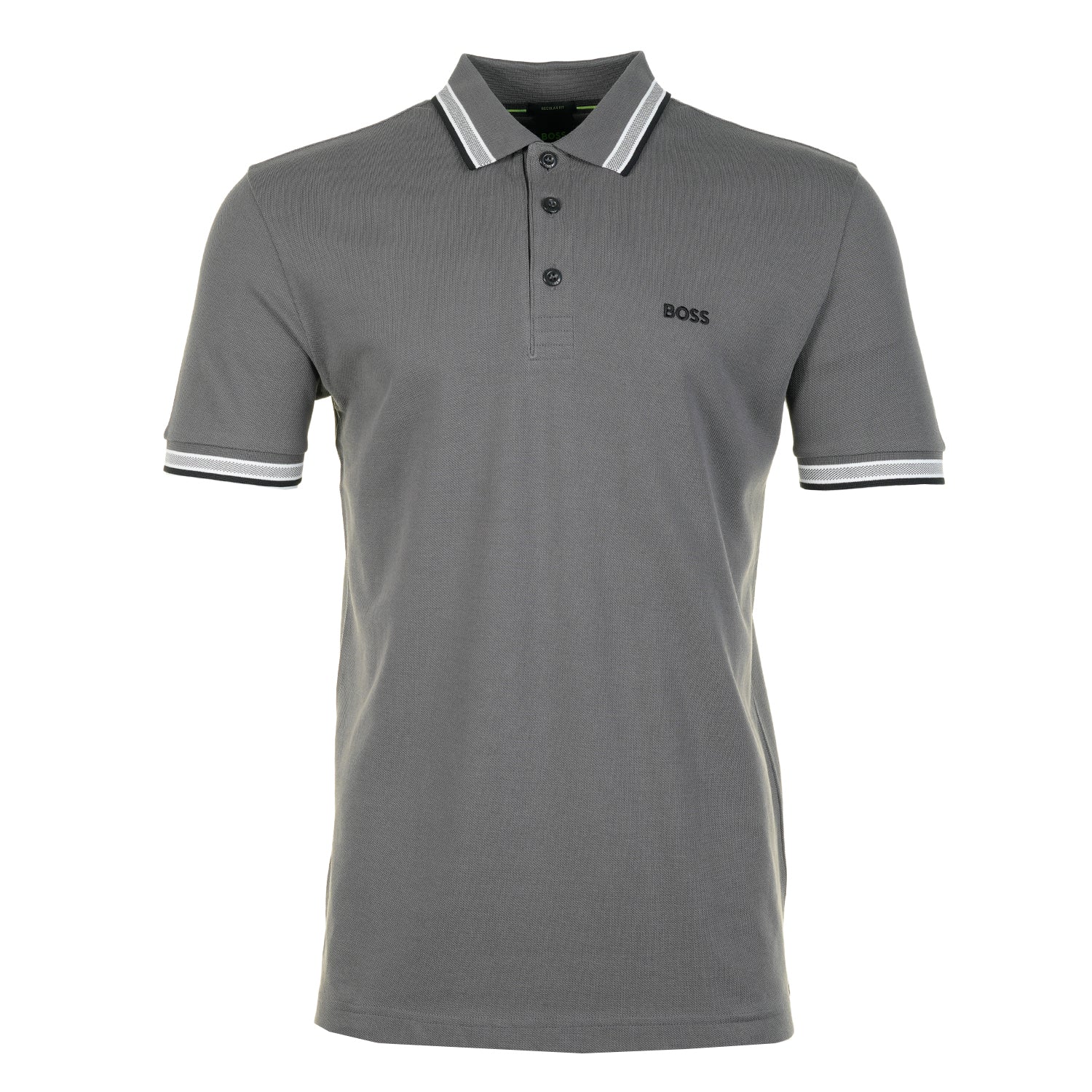 Paddy Short Sleeve Polo Shirt 071 Open Grey