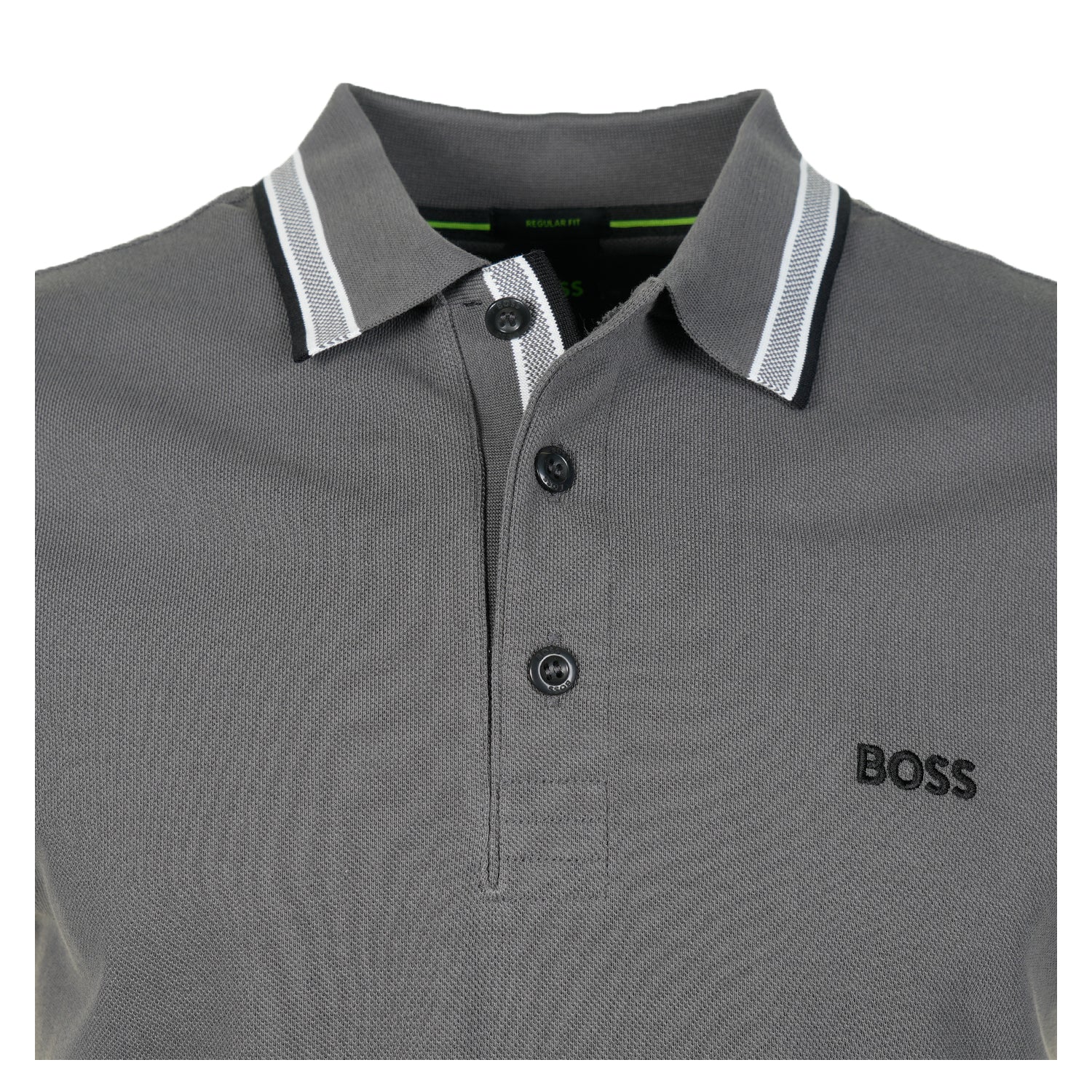 Paddy Short Sleeve Polo Shirt 071 Open Grey