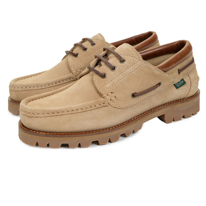 Pair of Paraboot Briac/Jannu Shoe Miel-Velours Beige
