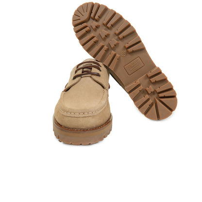 Front and sole of Paraboot Briac/Jannu Shoe Miel-Velours Beige
