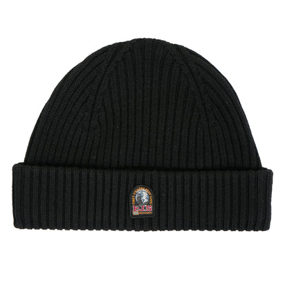 Ribbed Beanie Hat Black