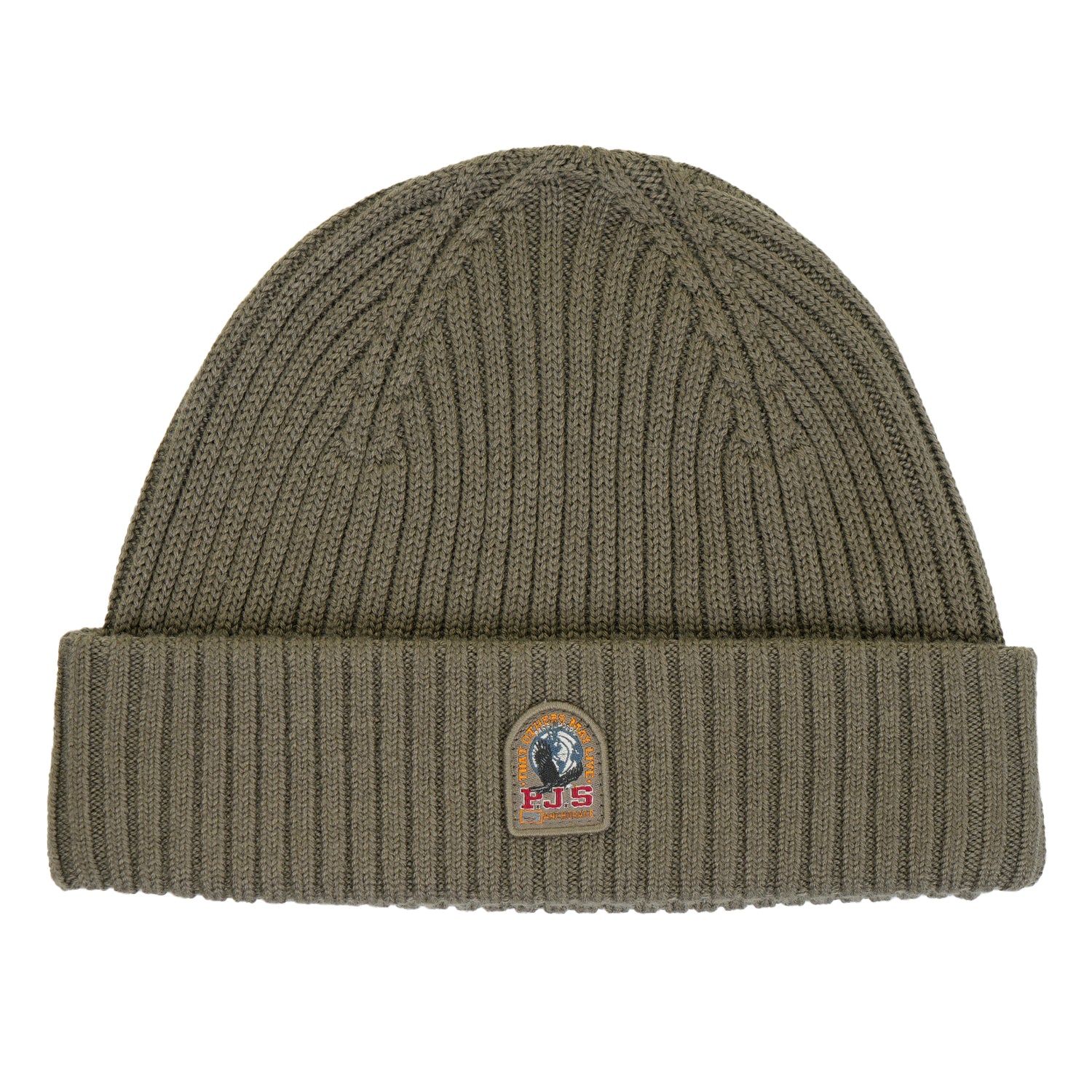 Parajumpers Ribbed Beanie Hat Olive Grey