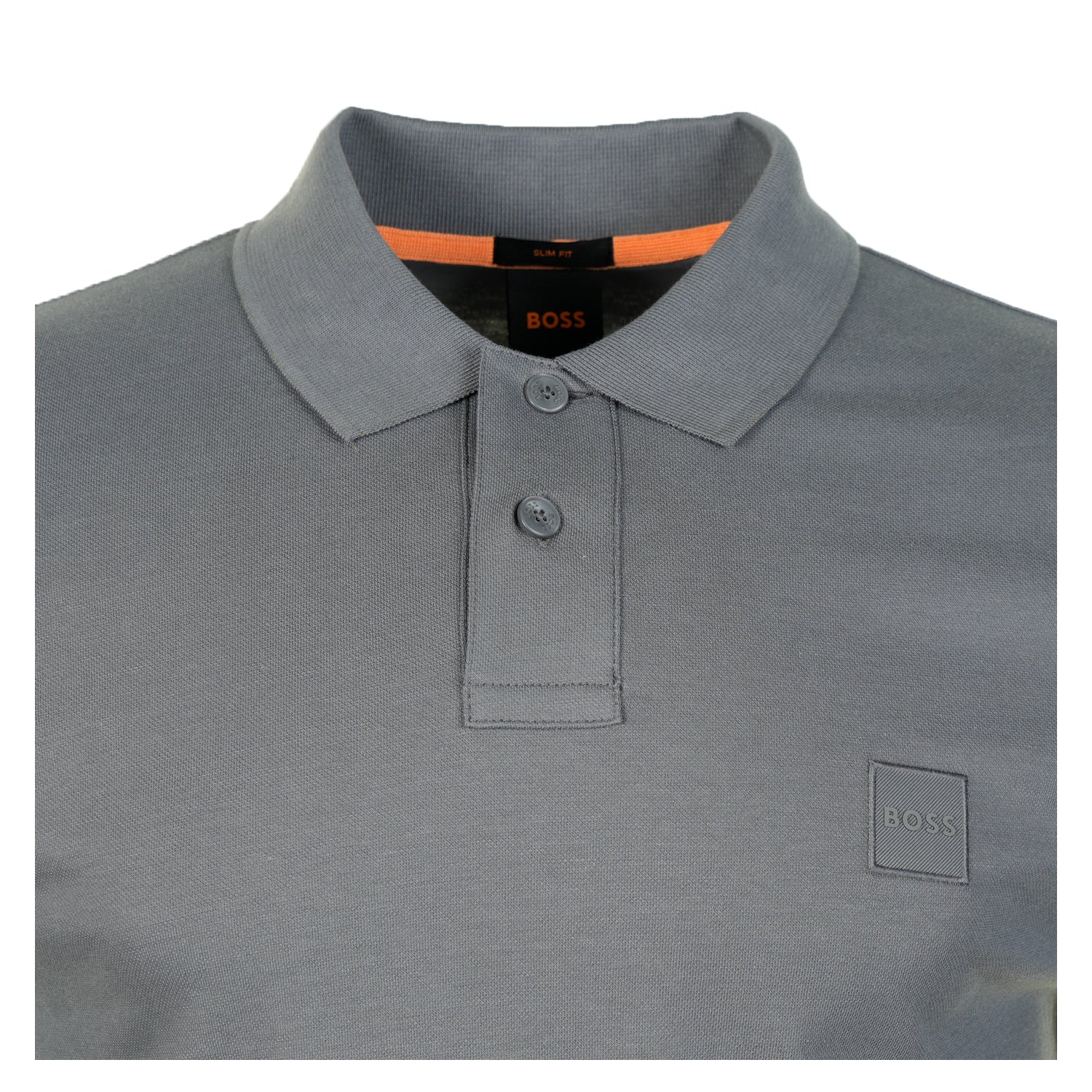 Passerby Long Sleeve Polo Shirt 062 Open Grey