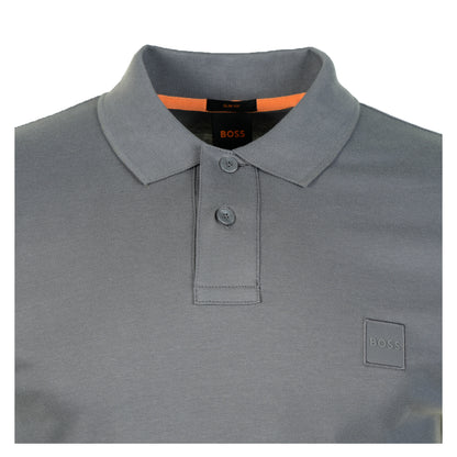 Passerby Long Sleeve Polo Shirt 062 Open Grey