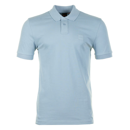 Passenger Short Sleeve Polo Shirt 458 Pastel Blue