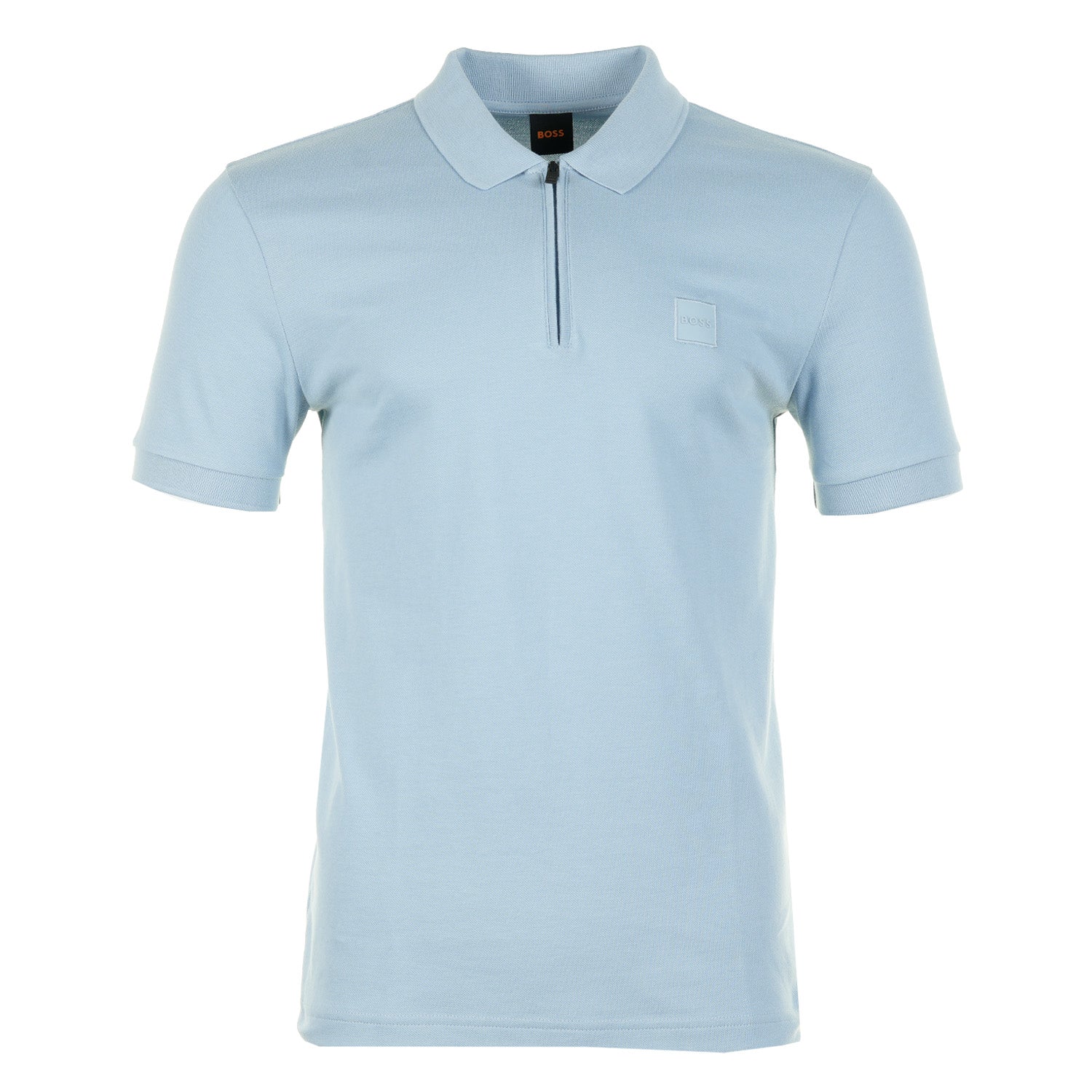 Passerzip Short Sleeve Polo Shirt 458 Pastel Blue