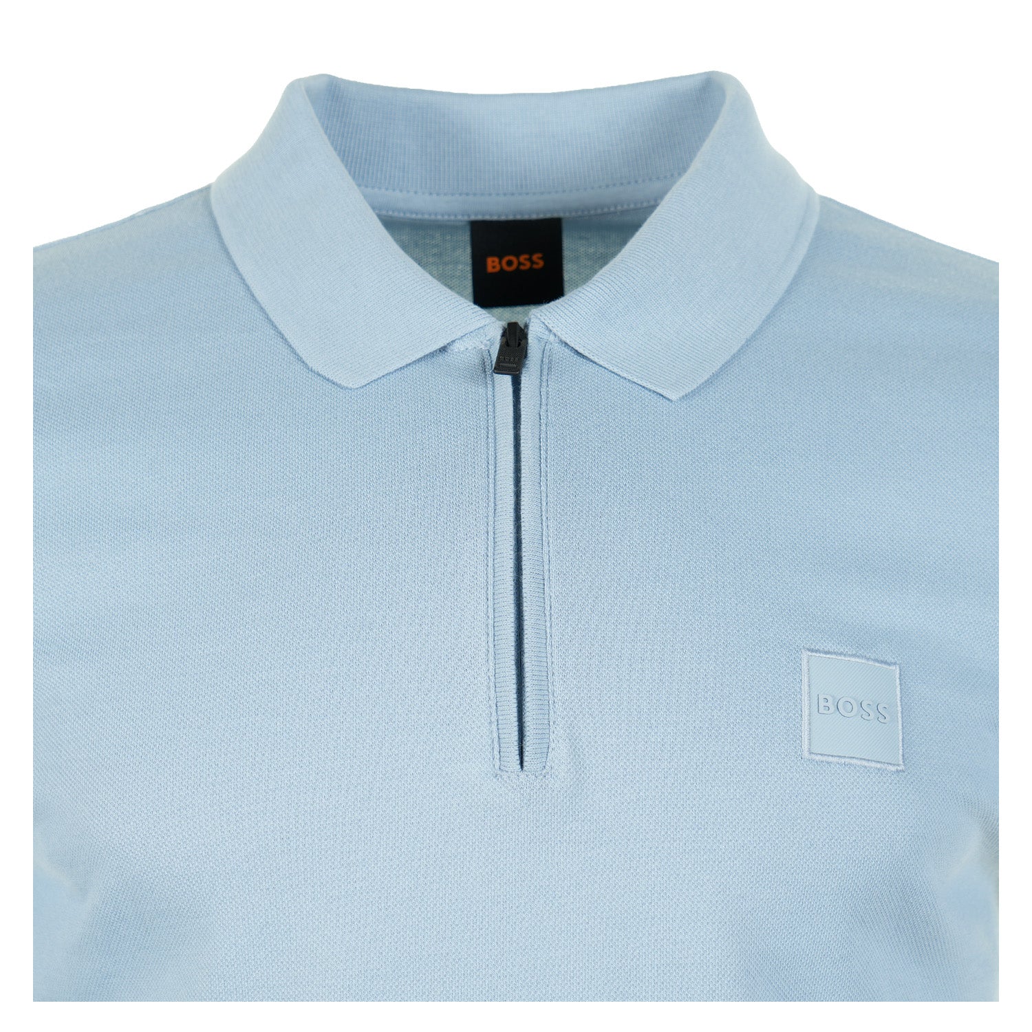 Passerzip Short Sleeve Polo Shirt 458 Pastel Blue