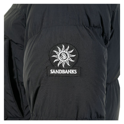 Patch Pocket Mid Puffer Jacket Black