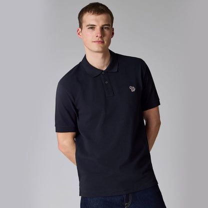 model wearing Paul Smith Zebra Polo in Navy