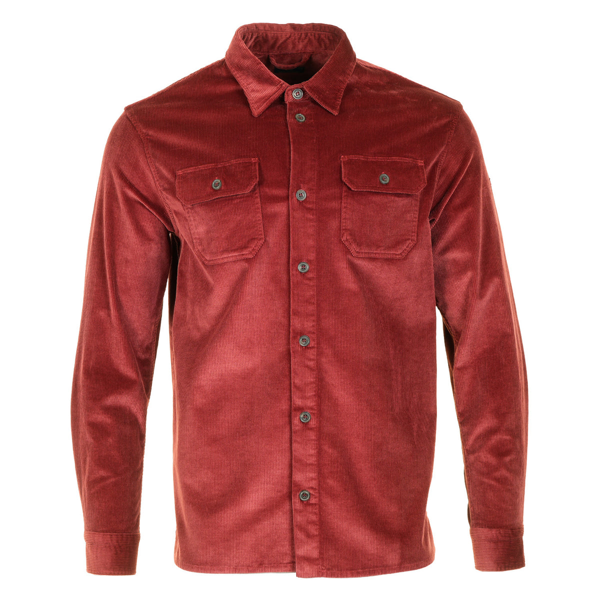 Long Sleeve Corduroy Overshirt Winery
