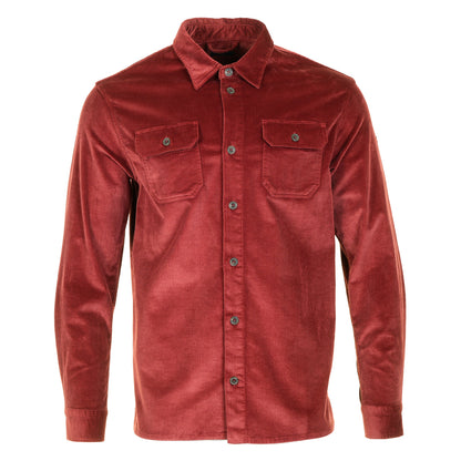 Long Sleeve Corduroy Overshirt Winery