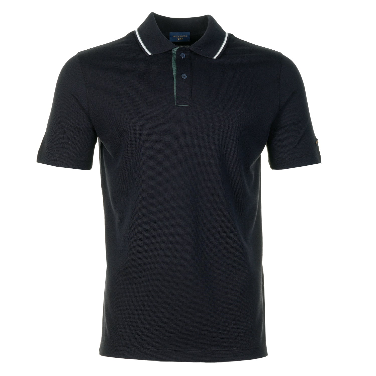 Short Sleeve XSoft Tipped Polo Shirt Navy