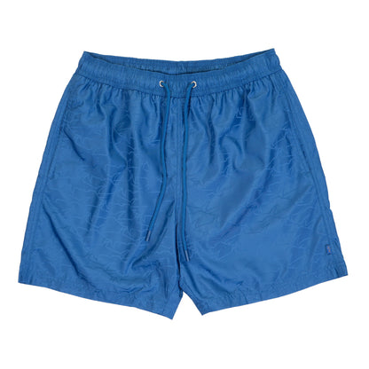 Tonal Multi Shark Logo Swim Shorts Blue