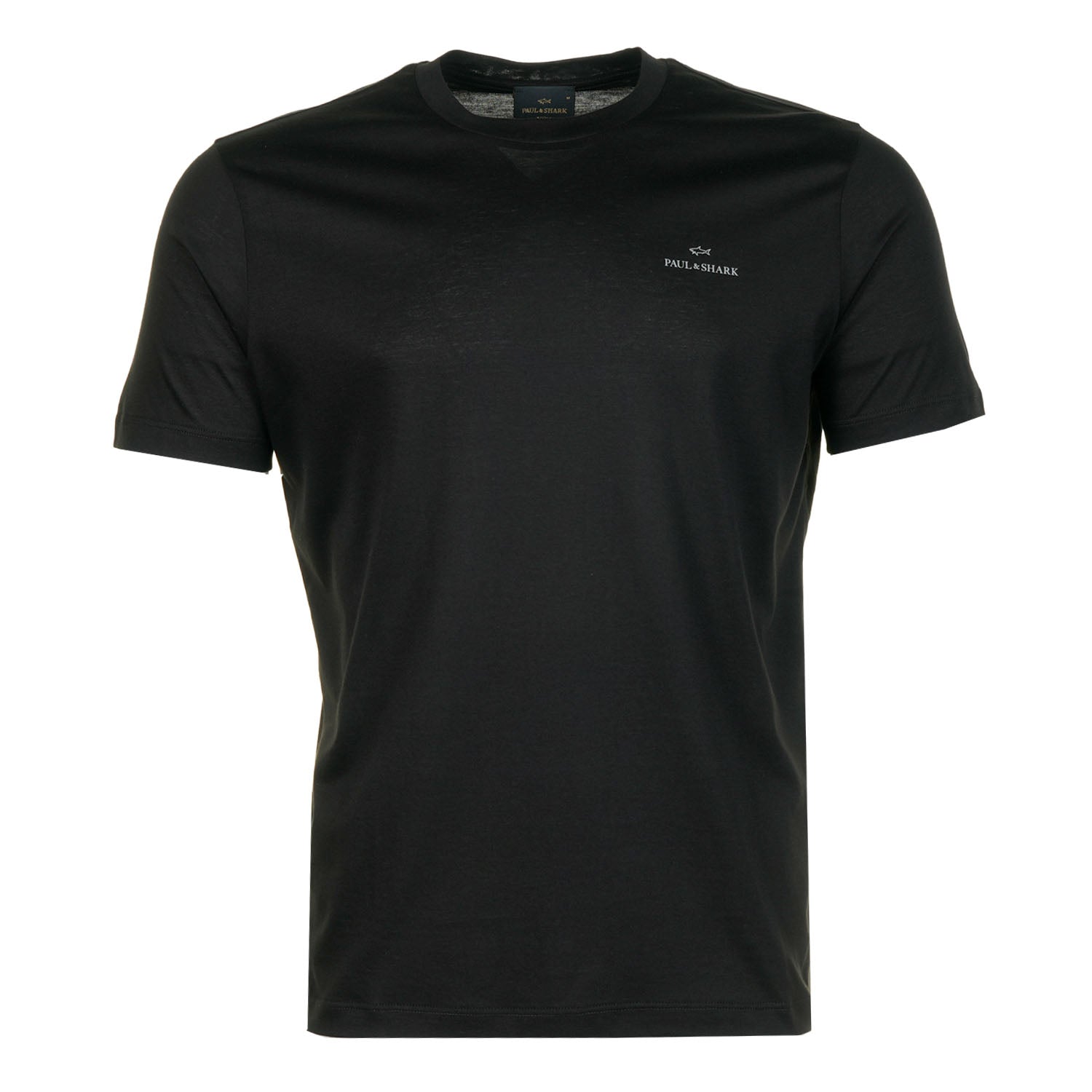 Short Sleeve Silver Small Logo T Shirt Black