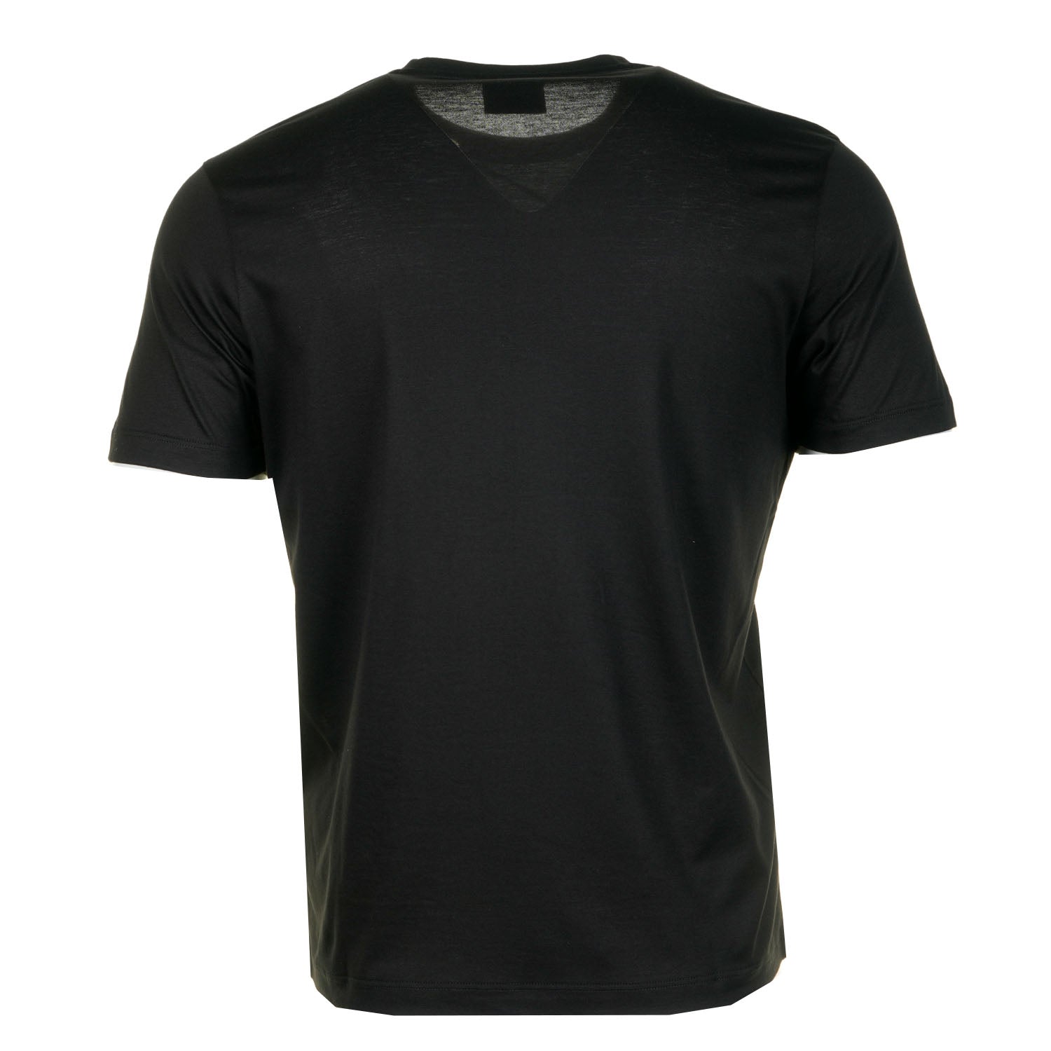 Short Sleeve Silver Small Logo T Shirt Black