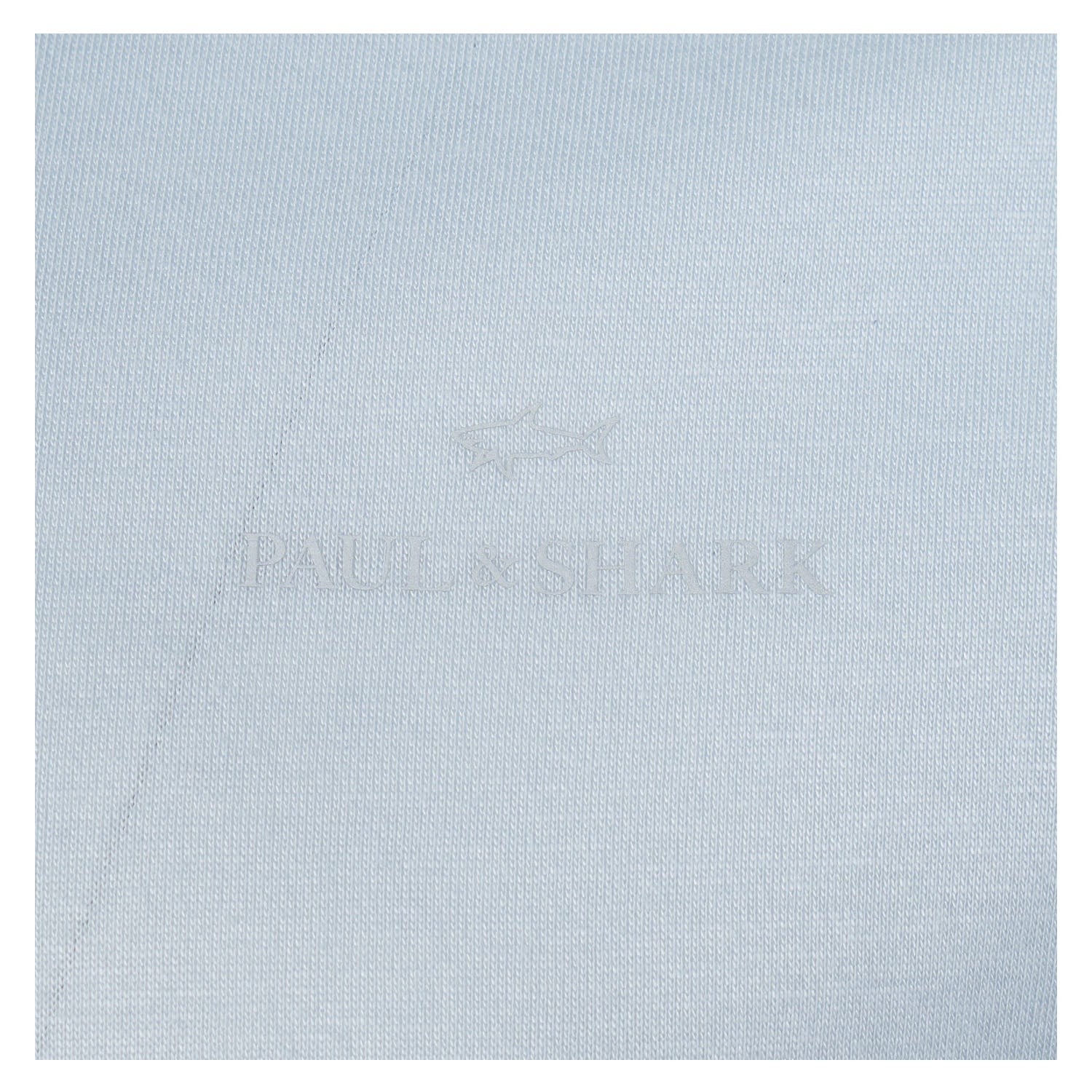 Short Sleeve Silver Small Logo T Shirt Sky