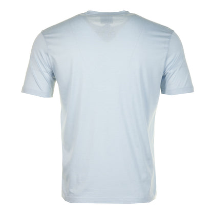 Short Sleeve Silver Small Logo T Shirt Sky
