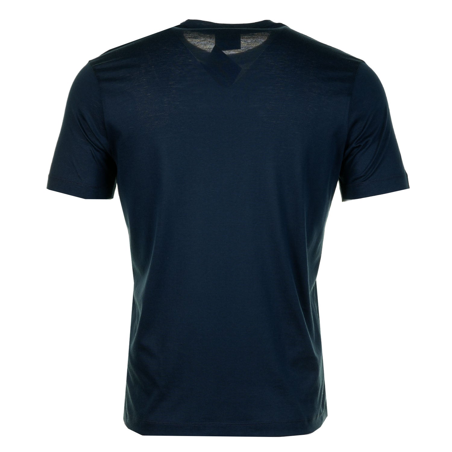 Short Sleeve Silver Small Logo T Shirt Navy