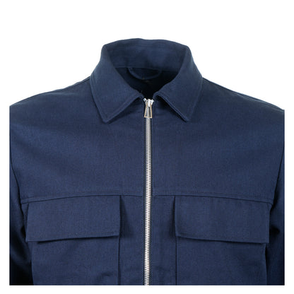 Zip Shirt Jacket Navy