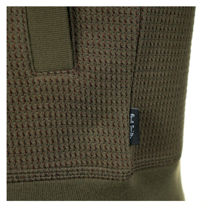 Casual Fit Textured Cardigan Military Green
