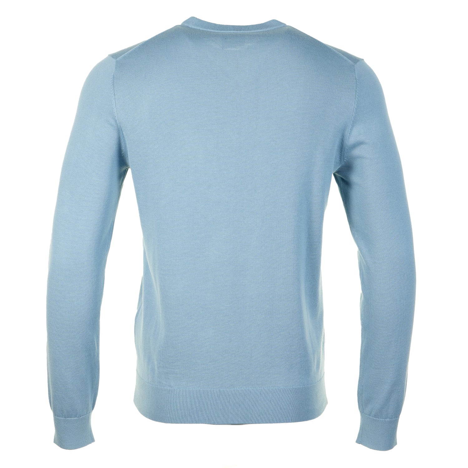 Knitted Zebra Crew Neck Jumper Cobalt Blue