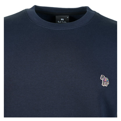Zebra Crew Sweatshirt Dark Navy