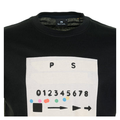 Regular Fit Graphic Short Sleeve T Shirt Black