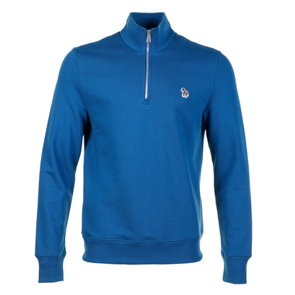Zebra Half Zip Sweatshirt Cobalt Blue