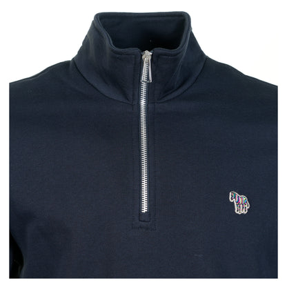 Zebra Half Zip Sweatshirt Dark Navy