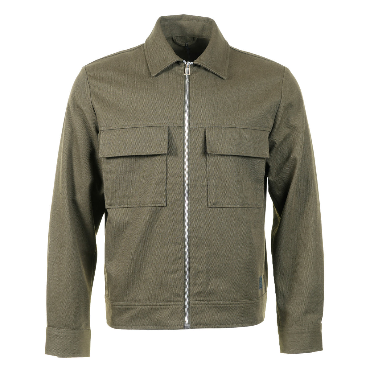 Zip Shirt Jacket Military Green
