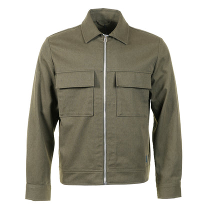 Zip Shirt Jacket Military Green