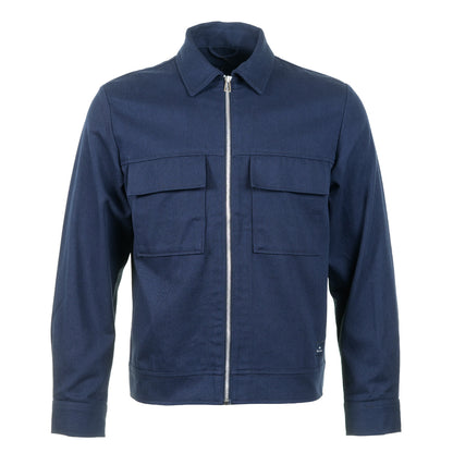 Zip Shirt Jacket Navy