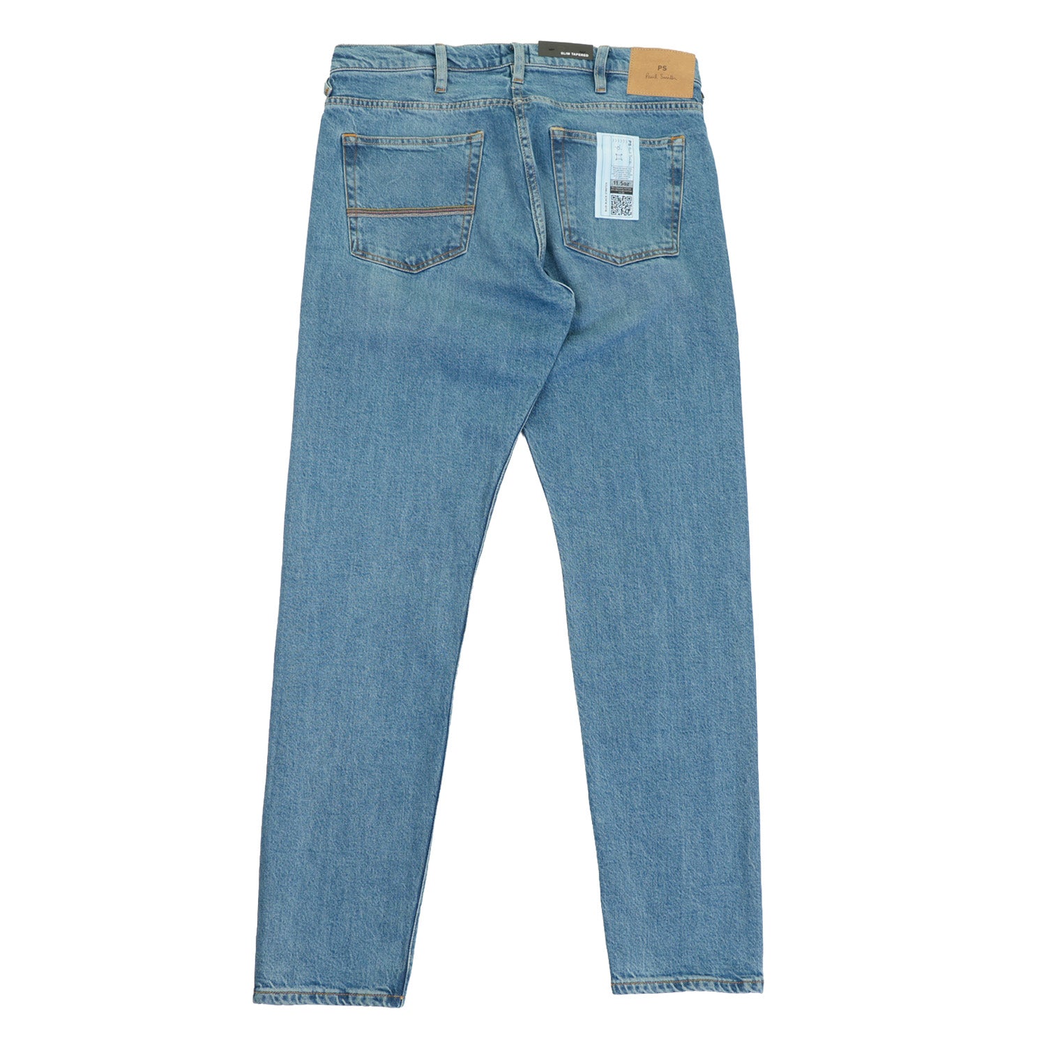 Slim Tapered Fit Jeans Blue Over Dyed