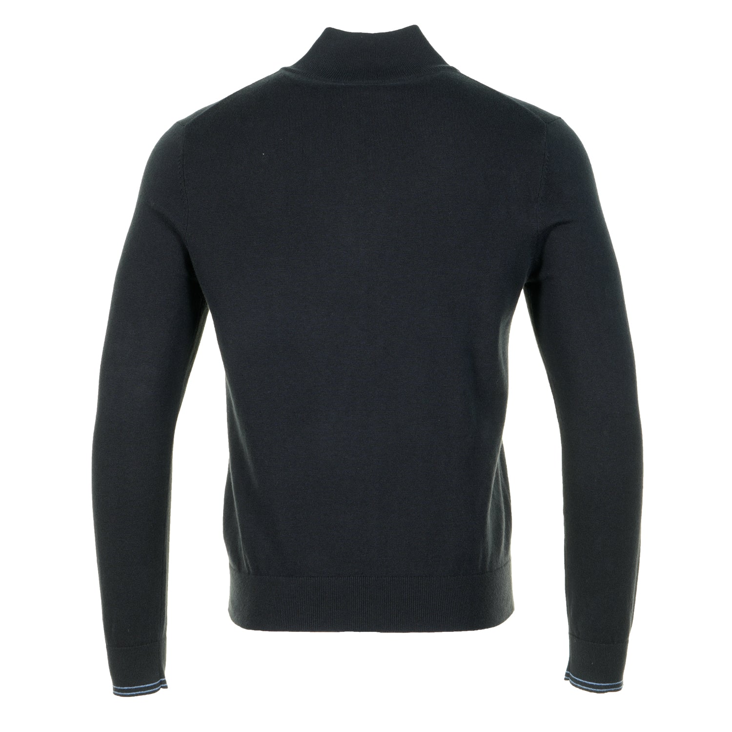 Knitted Zebra Quarter Zip Black