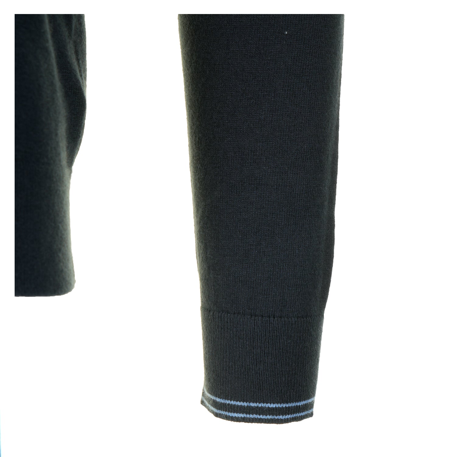 Knitted Zebra Quarter Zip Black