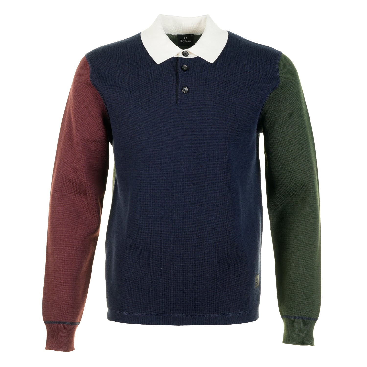 Colour Block Rugby Top Navy