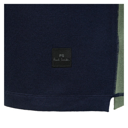 Colour Block Rugby Top Navy