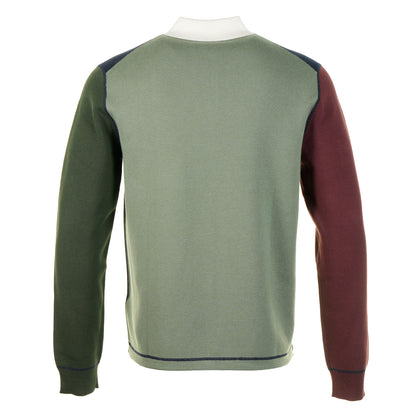 Colour Block Rugby Top Navy