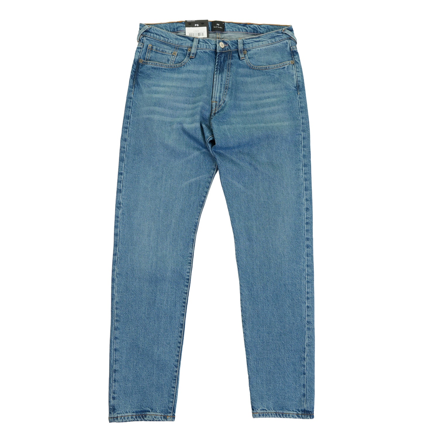 Slim Tapered Fit Jeans Blue Over Dyed