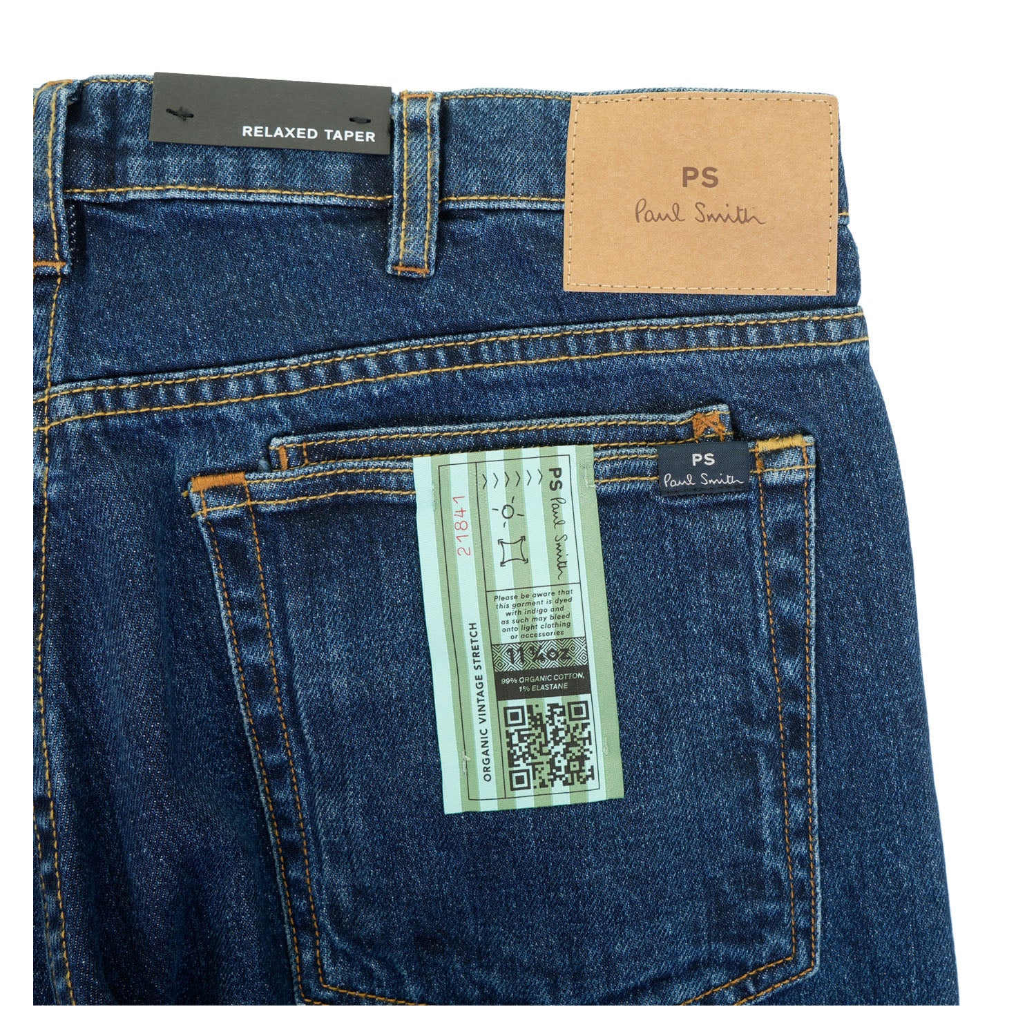 Relaxed Tapered Jeans Dark Colour Wash