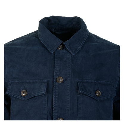 Military Overshirt Jacket Dark Navy
